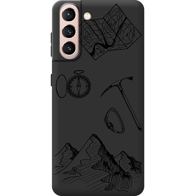 Черный чехол BoxFace Samsung G991 Galaxy S21 Mountains