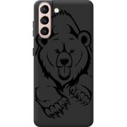 Черный чехол BoxFace Samsung G991 Galaxy S21 Grizzly Bear