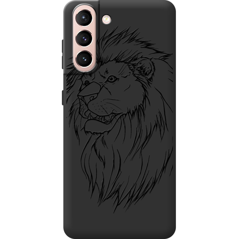 Черный чехол BoxFace Samsung G991 Galaxy S21 Lion