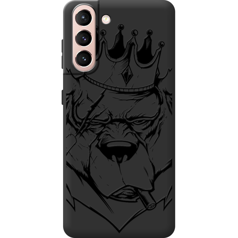 Черный чехол BoxFace Samsung G991 Galaxy S21 Bear King