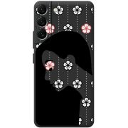 Черный чехол BoxFace Samsung Galaxy S22 Plus (S906) Flower Hair