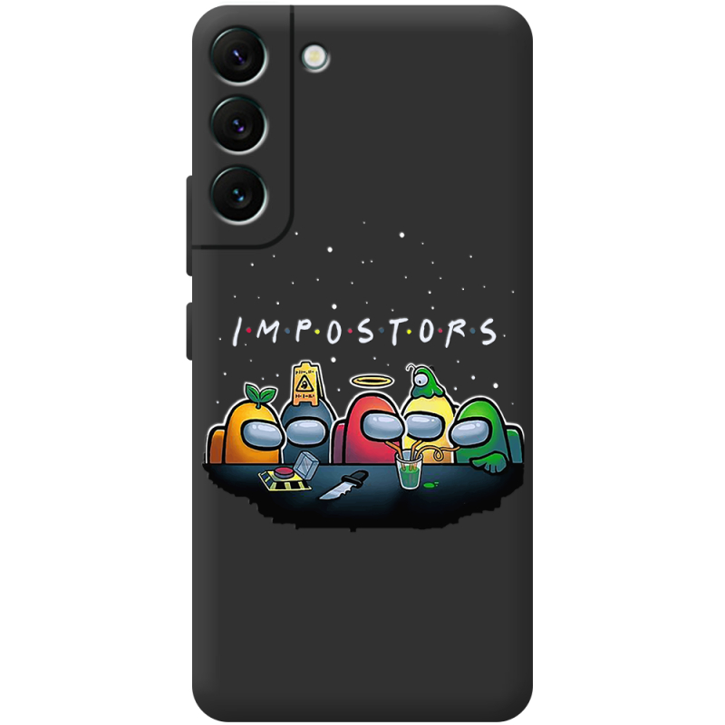 Черный чехол BoxFace Samsung Galaxy S22 Plus (S906) Among Us Impostors