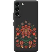 Черный чехол BoxFace Samsung Galaxy S22 Plus (S906) Ukrainian Ornament