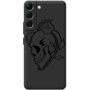 Черный чехол BoxFace Samsung Galaxy S22 Plus (S906) Skull and Roses