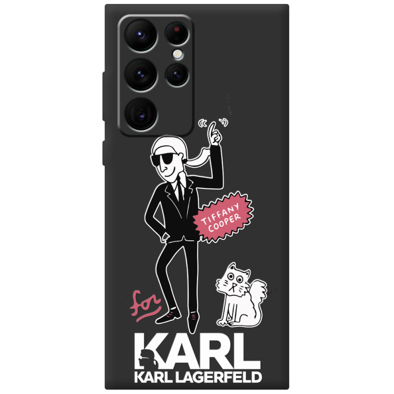 Черный чехол BoxFace Samsung Galaxy S22 Ultra (S908) For Karl