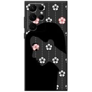 Черный чехол BoxFace Samsung Galaxy S22 Ultra (S908) Flower Hair