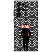 Черный чехол BoxFace Samsung Galaxy S22 Ultra (S908) Man Pattern