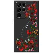 Черный чехол BoxFace Samsung Galaxy S22 Ultra (S908) 3D Ukrainian Muse