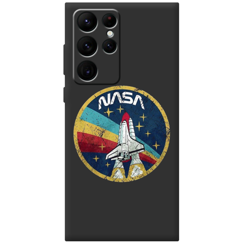 Черный чехол BoxFace Samsung Galaxy S22 Ultra (S908) NASA