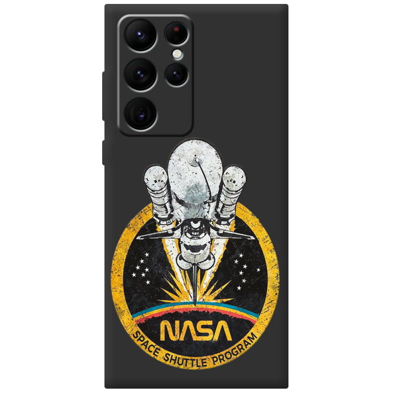 Черный чехол BoxFace Samsung Galaxy S22 Ultra (S908) NASA Spaceship