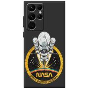 Черный чехол BoxFace Samsung Galaxy S22 Ultra (S908) NASA Spaceship