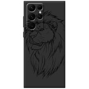 Черный чехол BoxFace Samsung Galaxy S22 Ultra (S908) Lion