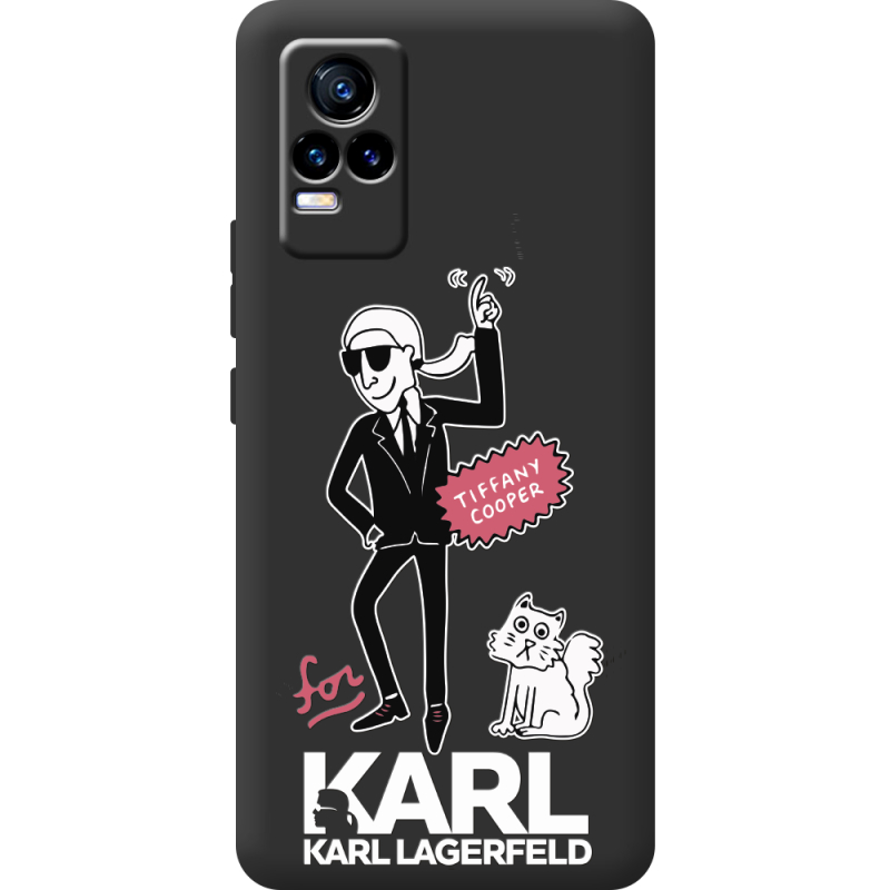 Черный чехол BoxFace Vivo V21E For Karl