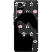 Черный чехол BoxFace Vivo V21E Flower Hair