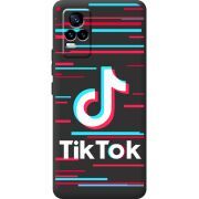 Черный чехол BoxFace Vivo V21E Tik Tok