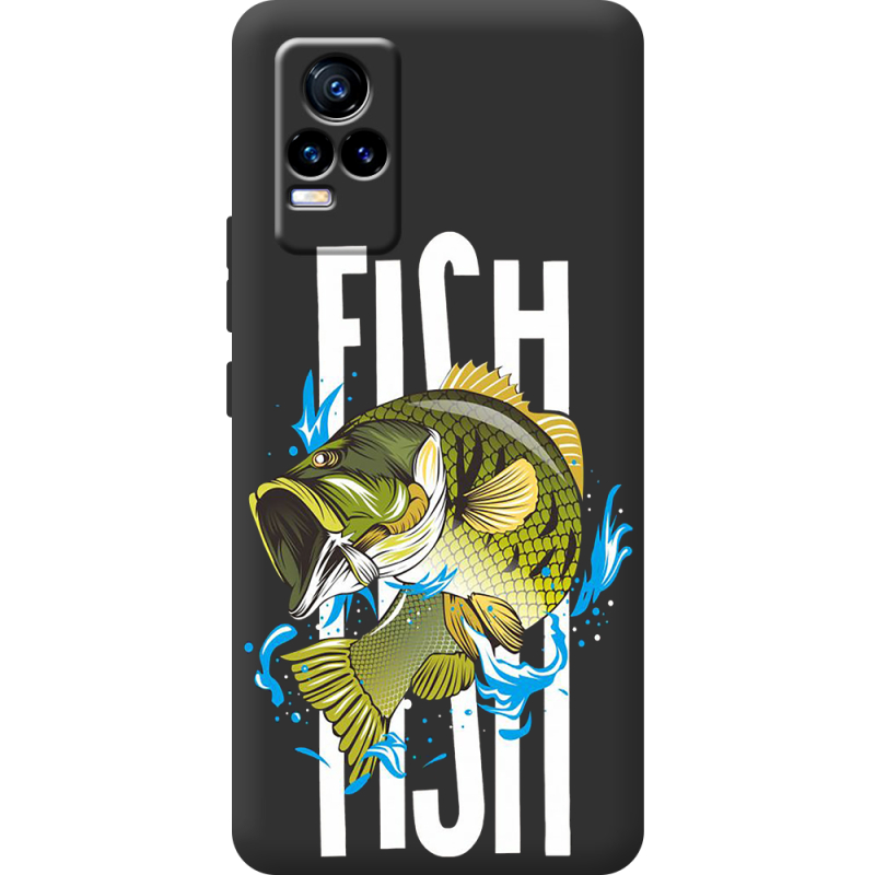 Черный чехол BoxFace Vivo V21E Fish