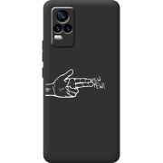 Черный чехол BoxFace Vivo V21E Pew Pew