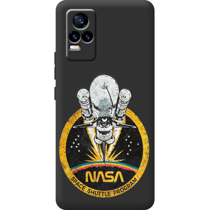 Черный чехол BoxFace Vivo V21E NASA Spaceship