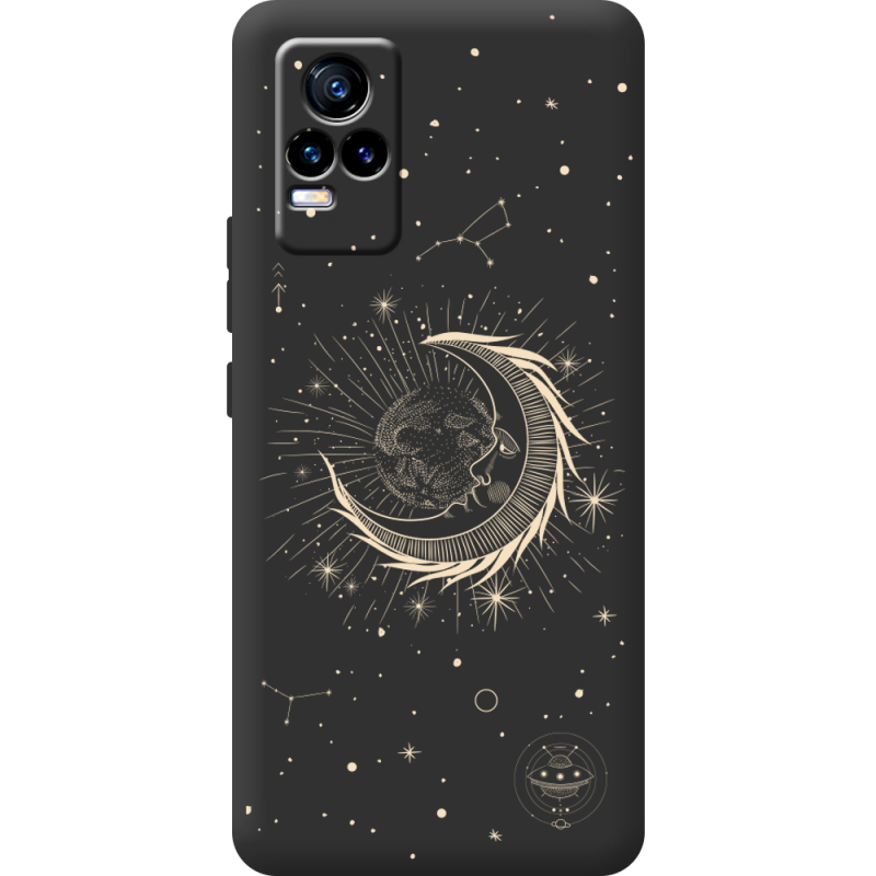 Черный чехол BoxFace Vivo V21E Moon