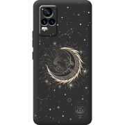 Черный чехол BoxFace Vivo V21E Moon