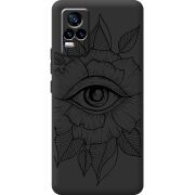 Черный чехол BoxFace Vivo V21E Eye