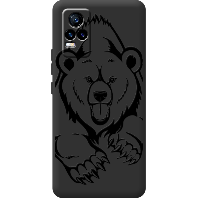 Черный чехол BoxFace Vivo V21E Grizzly Bear