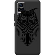 Черный чехол BoxFace Vivo V21E Owl