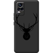 Черный чехол BoxFace Vivo V21E Deer