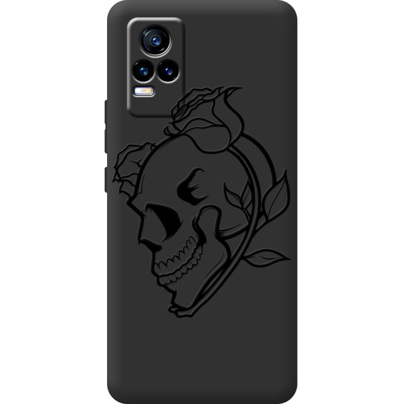 Черный чехол BoxFace Vivo V21E Skull and Roses