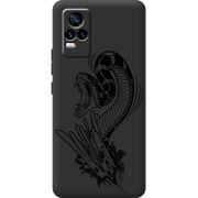 Черный чехол BoxFace Vivo V21E Snake