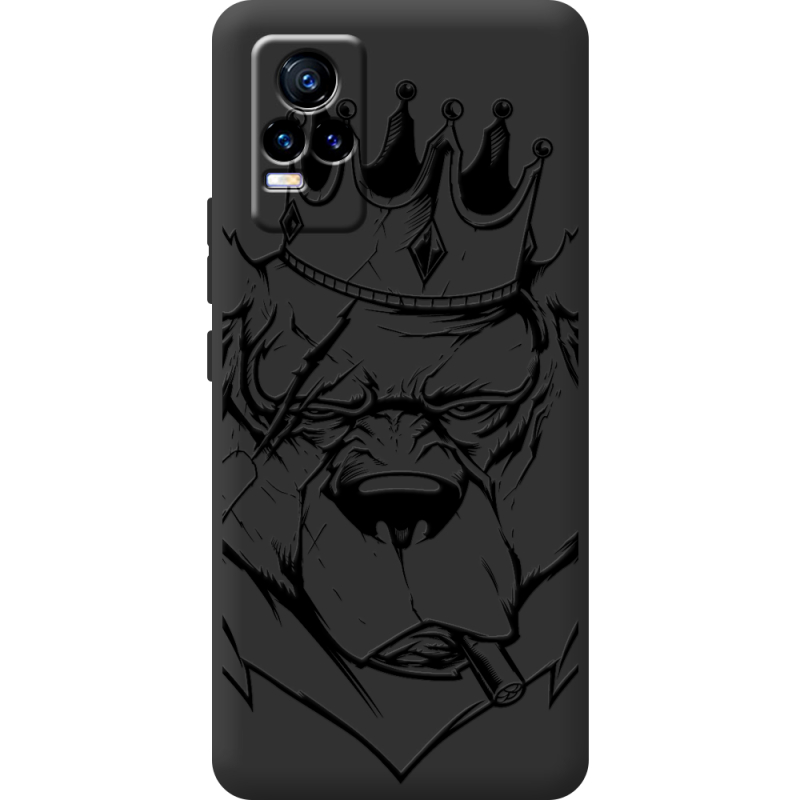 Черный чехол BoxFace Vivo V21E Bear King