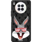 Черный чехол BoxFace Huawei Nova 8i looney bunny