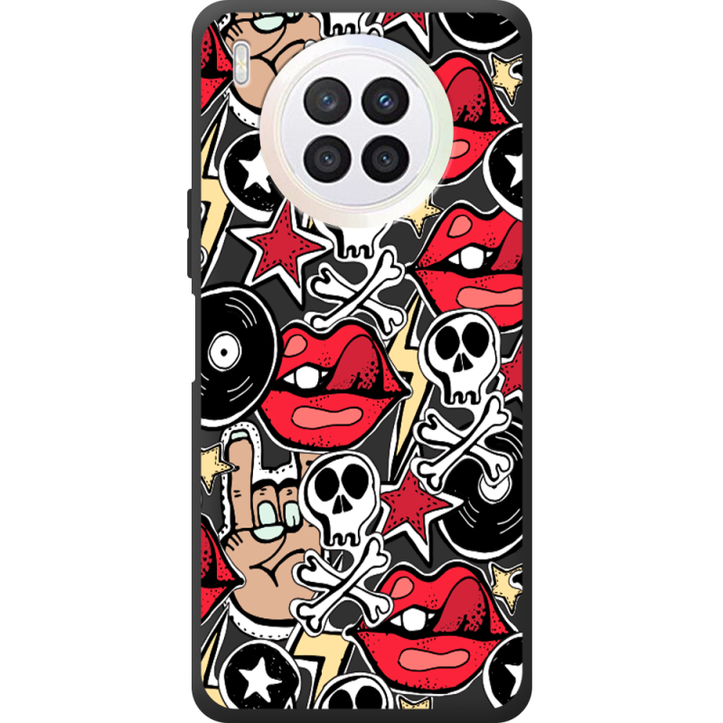 Черный чехол BoxFace Huawei Nova 8i Rock Graffiti