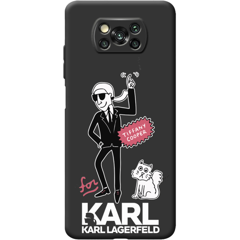 Черный чехол BoxFace Poco X3 For Karl