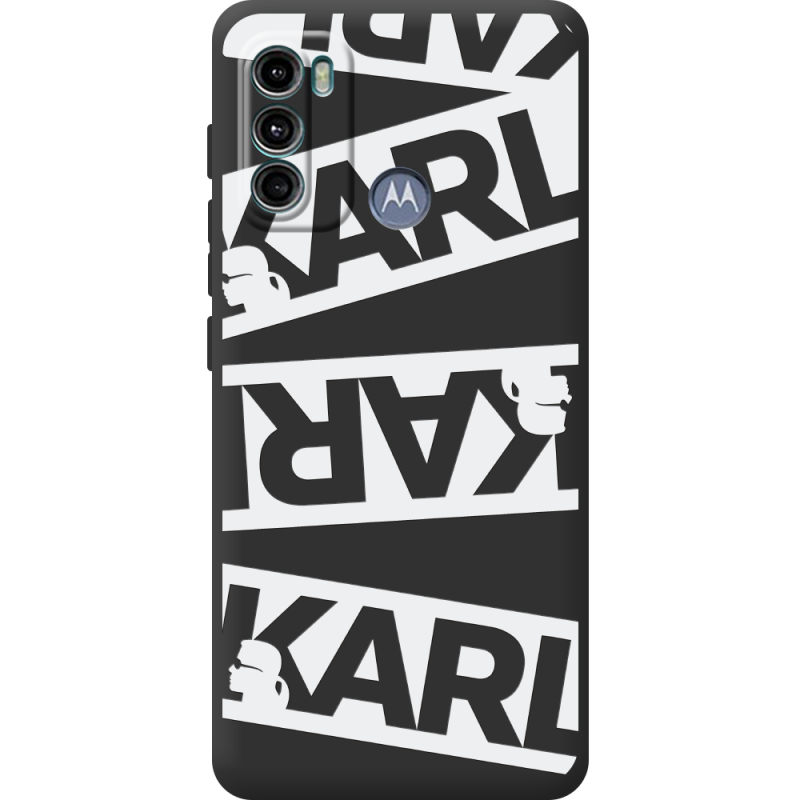 Черный чехол BoxFace Motorola G60 White Karl