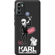 Черный чехол BoxFace Motorola G60 For Karl