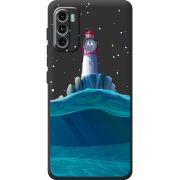 Черный чехол BoxFace Motorola G60 Lighthouse