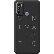 Черный чехол BoxFace Motorola G60 Minimalistic