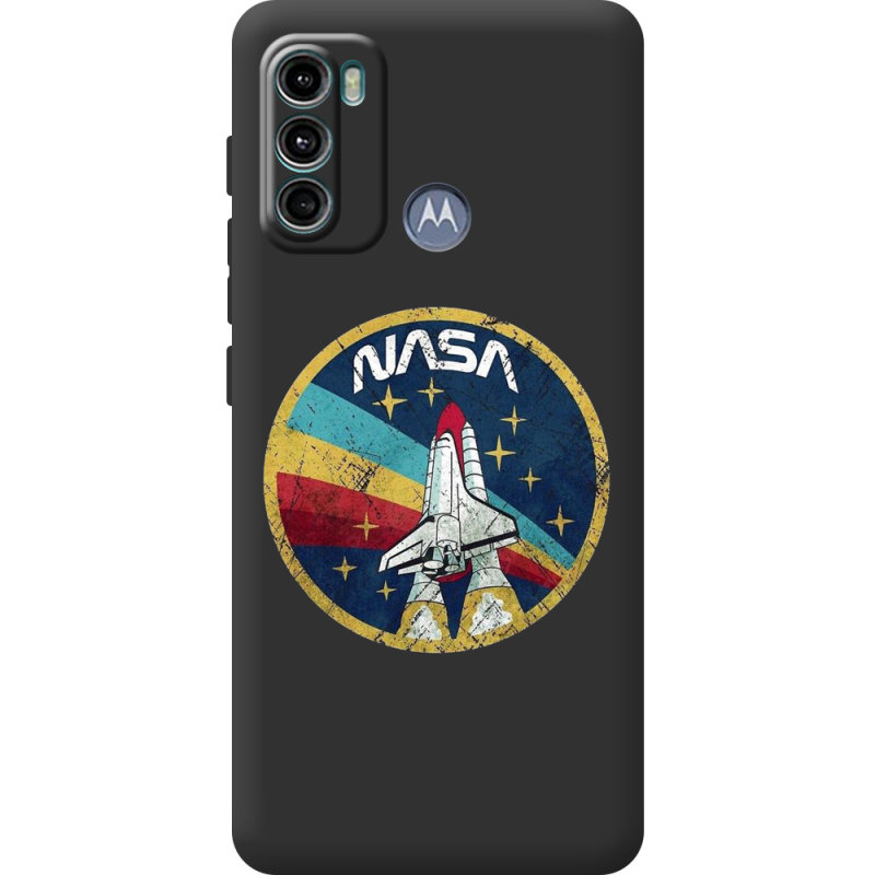 Черный чехол BoxFace Motorola G60 NASA