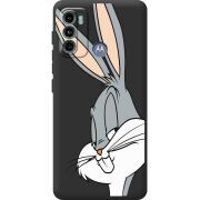 Черный чехол BoxFace Motorola G60 Lucky Rabbit