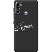 Черный чехол BoxFace Motorola G60 Pew Pew