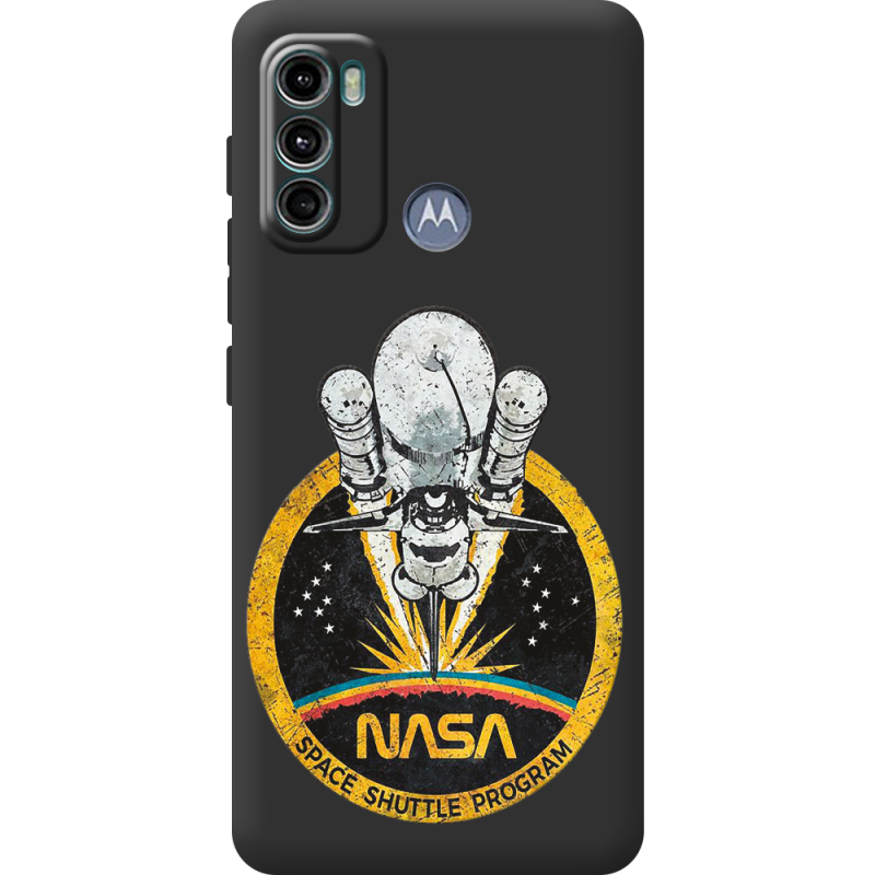 Черный чехол BoxFace Motorola G60 NASA Spaceship