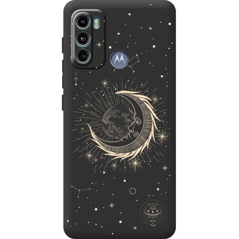 Черный чехол BoxFace Motorola G60 Moon