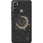 Черный чехол BoxFace Motorola G60 Moon