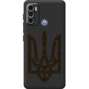 Черный чехол BoxFace Motorola G60 Ukrainian Trident