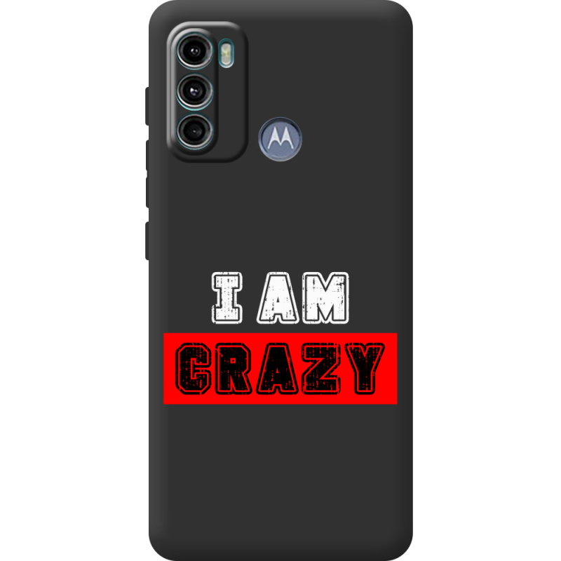 Черный чехол BoxFace Motorola G60 I'm Crazy