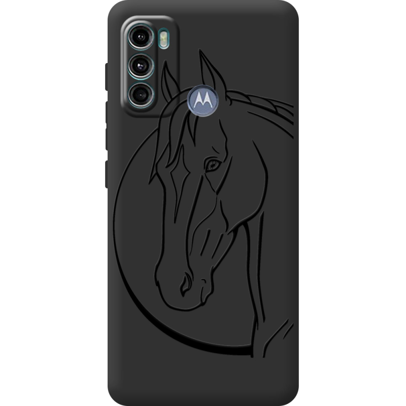 Черный чехол BoxFace Motorola G60 Horse