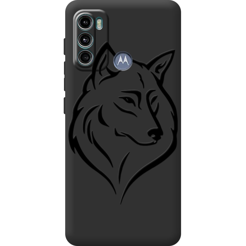 Черный чехол BoxFace Motorola G60 Wolf