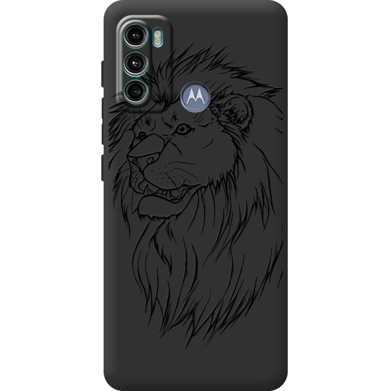 Черный чехол BoxFace Motorola G60 Lion