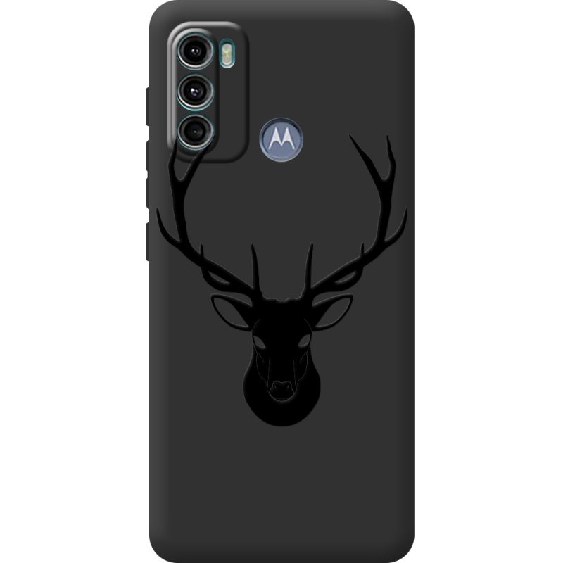 Черный чехол BoxFace Motorola G60 Deer